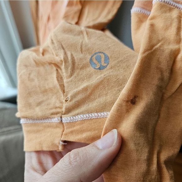 5 held- Rare VITASEA Lululemon Promenade long sleeve T shirts hip length - Picture 4 of 13